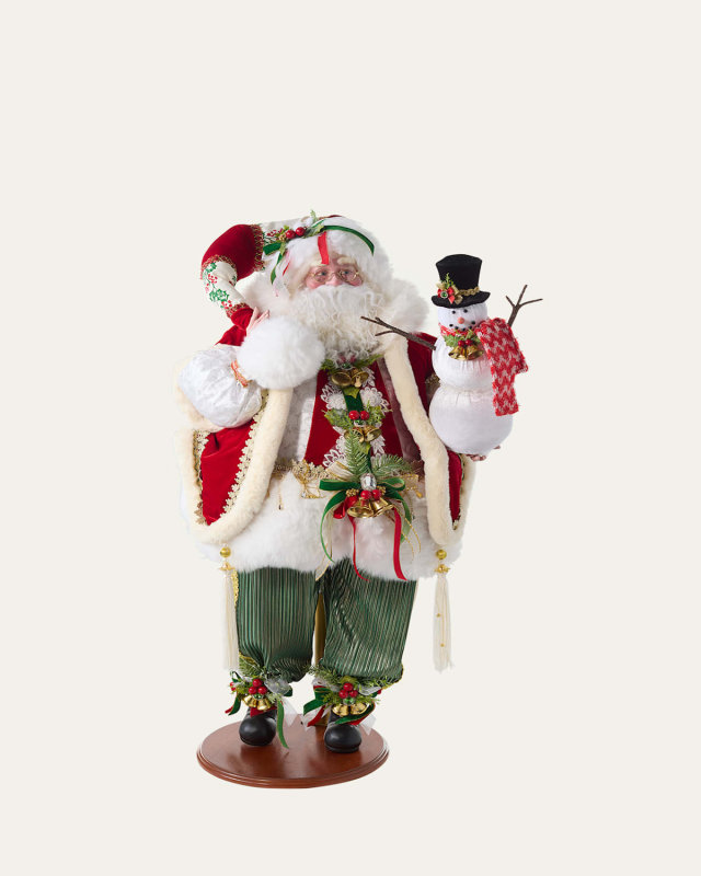 Limited Edition Santa Building Snowman Christmas Decor